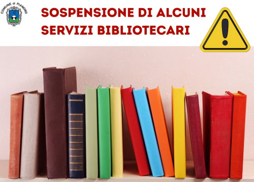 Sospensione servizi biblioteca foto 