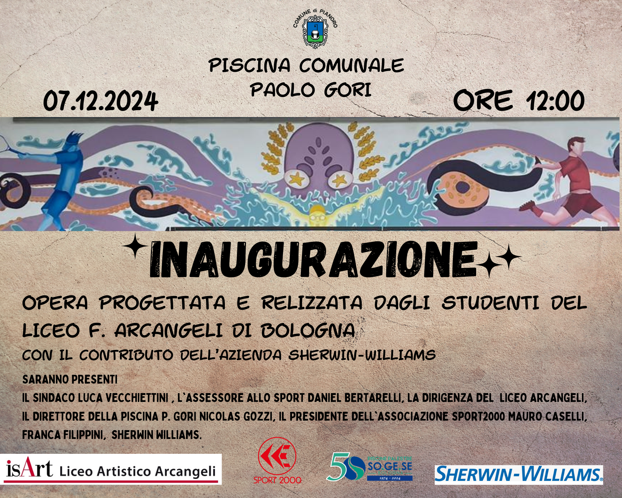 Inaugurazione Murales Piscina Paolo Gori